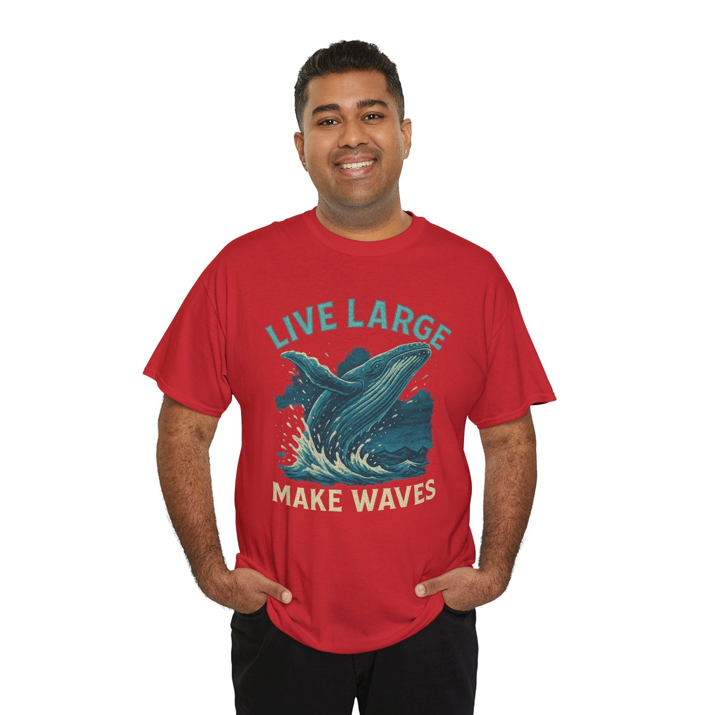 Live Large Make Waves Whale Shirt