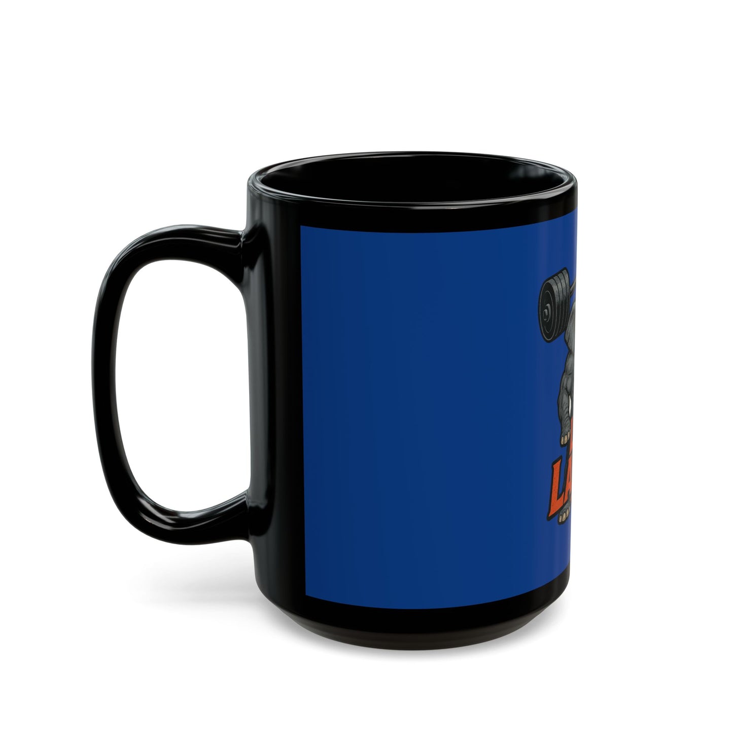 Muscle Elephant Motivational Mug, Workout Cup, Gym Gift, Fitness Coffee Mug, Live Large Mug, Powerlifting Drinkware