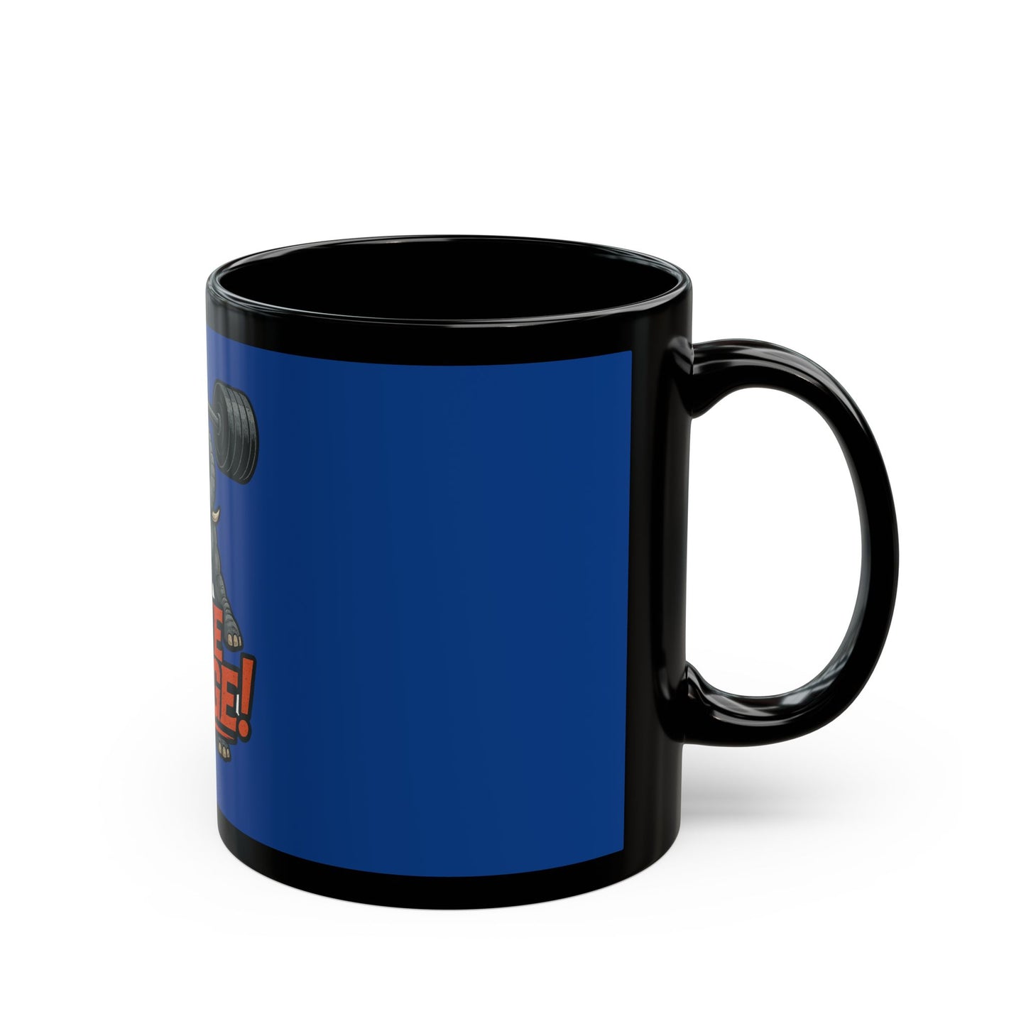 Muscle Elephant Motivational Mug, Workout Cup, Gym Gift, Fitness Coffee Mug, Live Large Mug, Powerlifting Drinkware