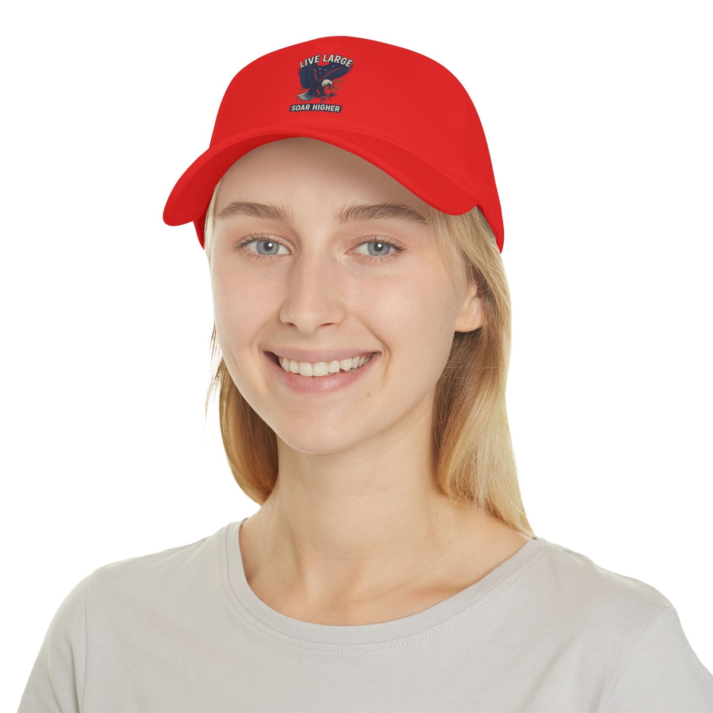 Live Large Soar Higher Baseball Cap, Eagle