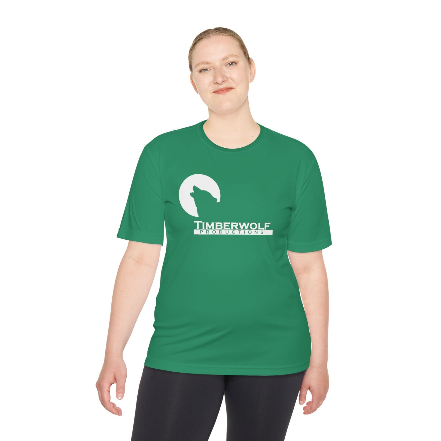 Unisex Moisture Wicking Tee - Timberwolf Graphic Shirt, Cool Workout Tee, Outdoor Adventure Gear, Gift for Nature Lovers