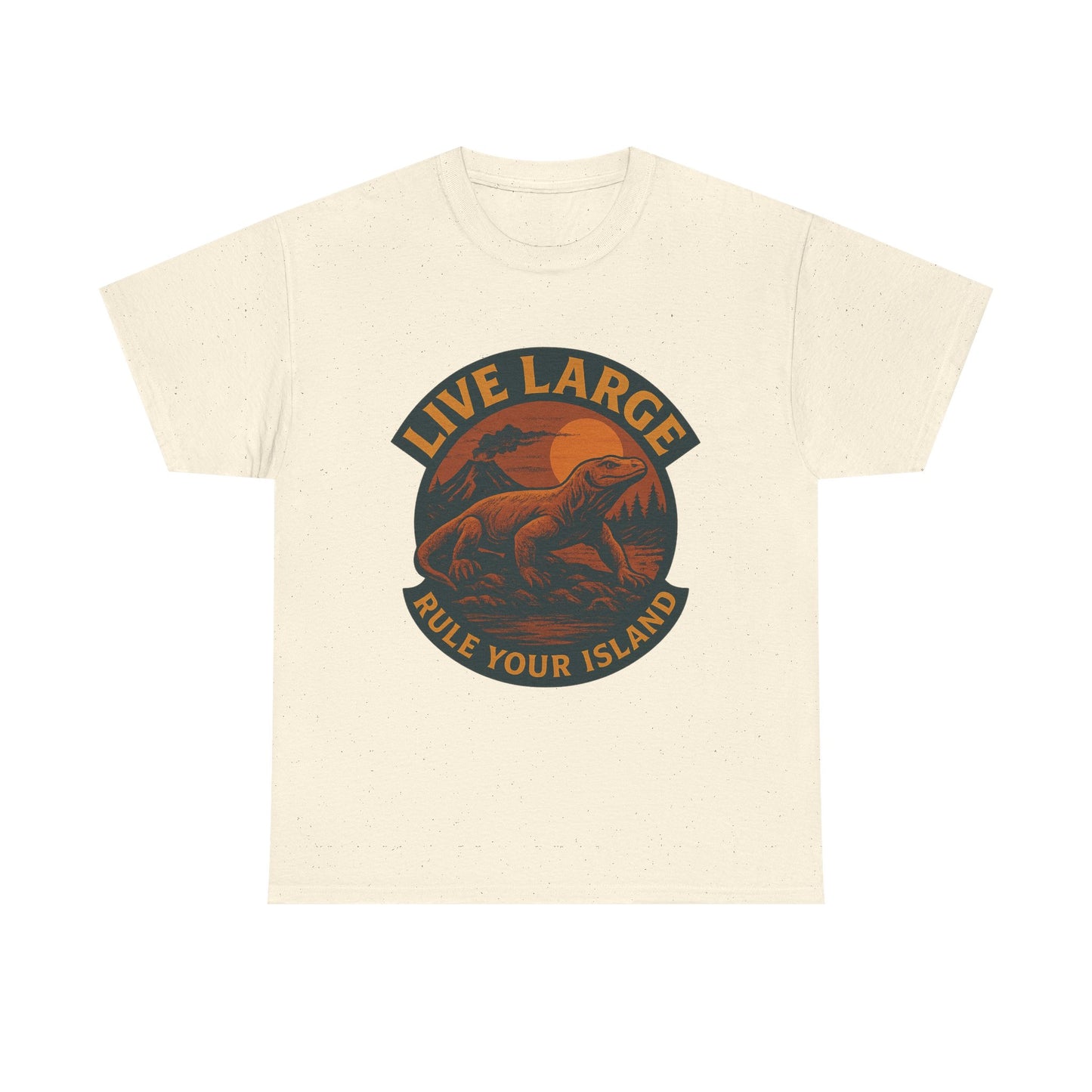 Live Large Rule Your Island Komodo Dragon Cotton Shirt