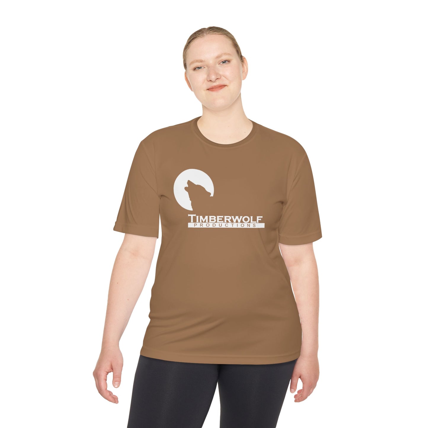 Unisex Moisture Wicking Tee - Timberwolf Graphic Shirt, Cool Workout Tee, Outdoor Adventure Gear, Gift for Nature Lovers