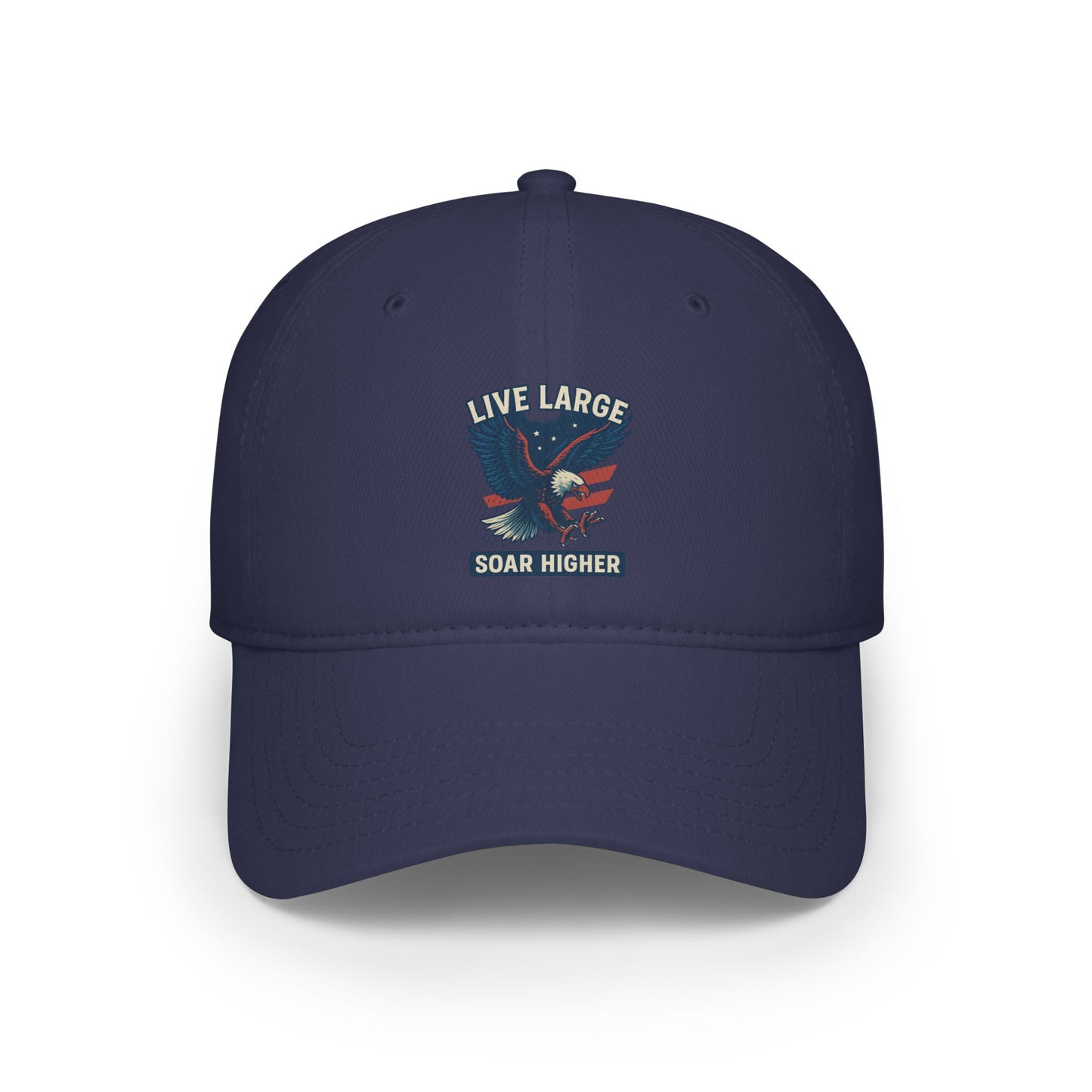 Live Large Soar Higher Baseball Cap, Eagle