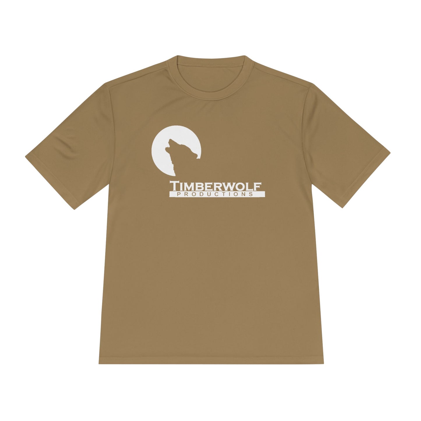 Unisex Moisture Wicking Tee - Timberwolf Graphic Shirt, Cool Workout Tee, Outdoor Adventure Gear, Gift for Nature Lovers