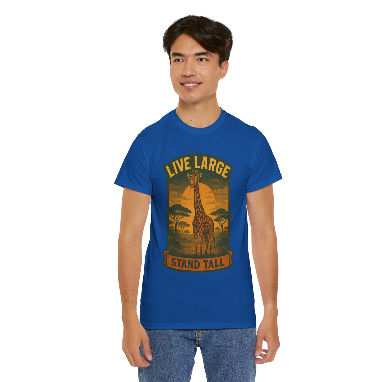 Live Large Stand Tall Giraffe Shirt