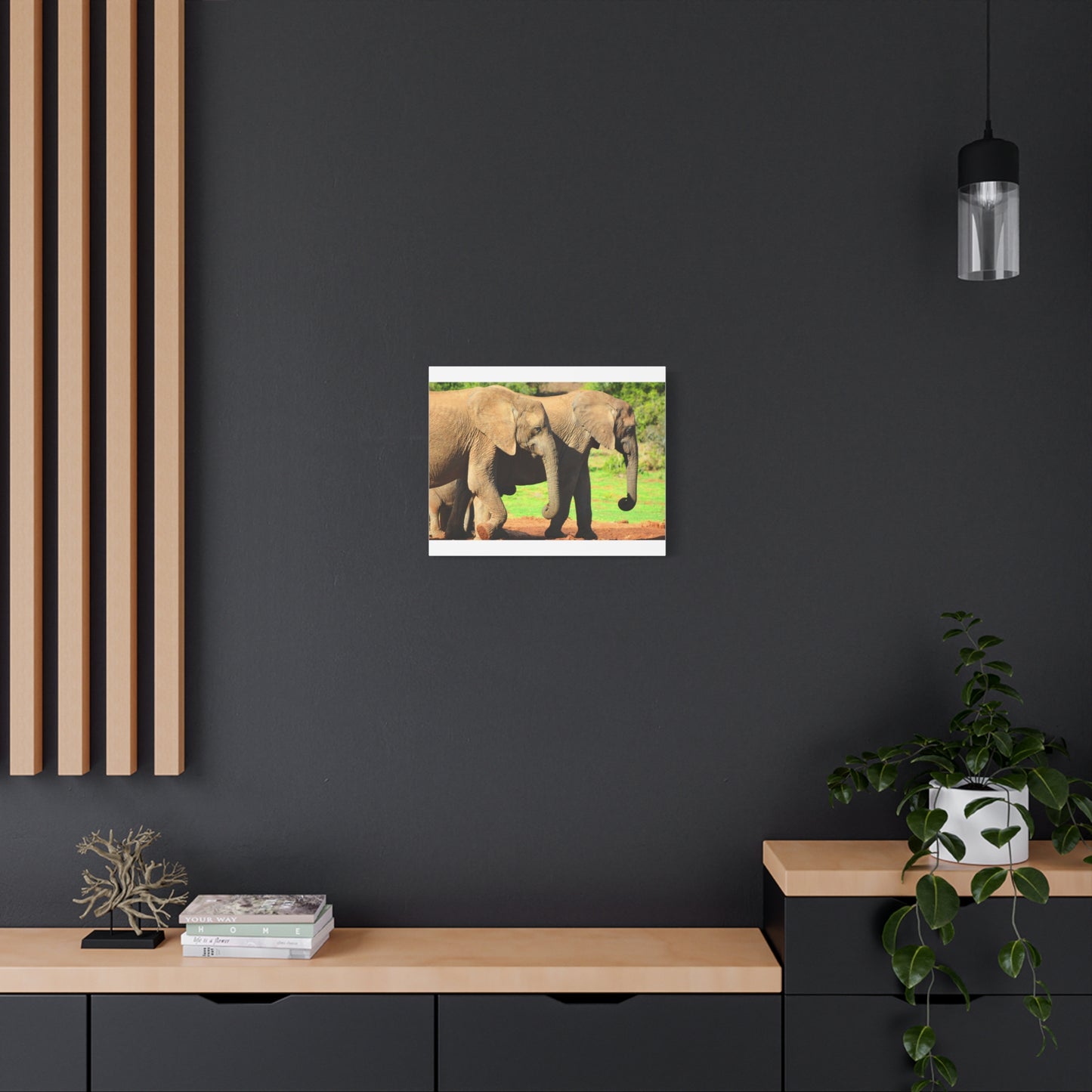African Elephants - Canvas Print
