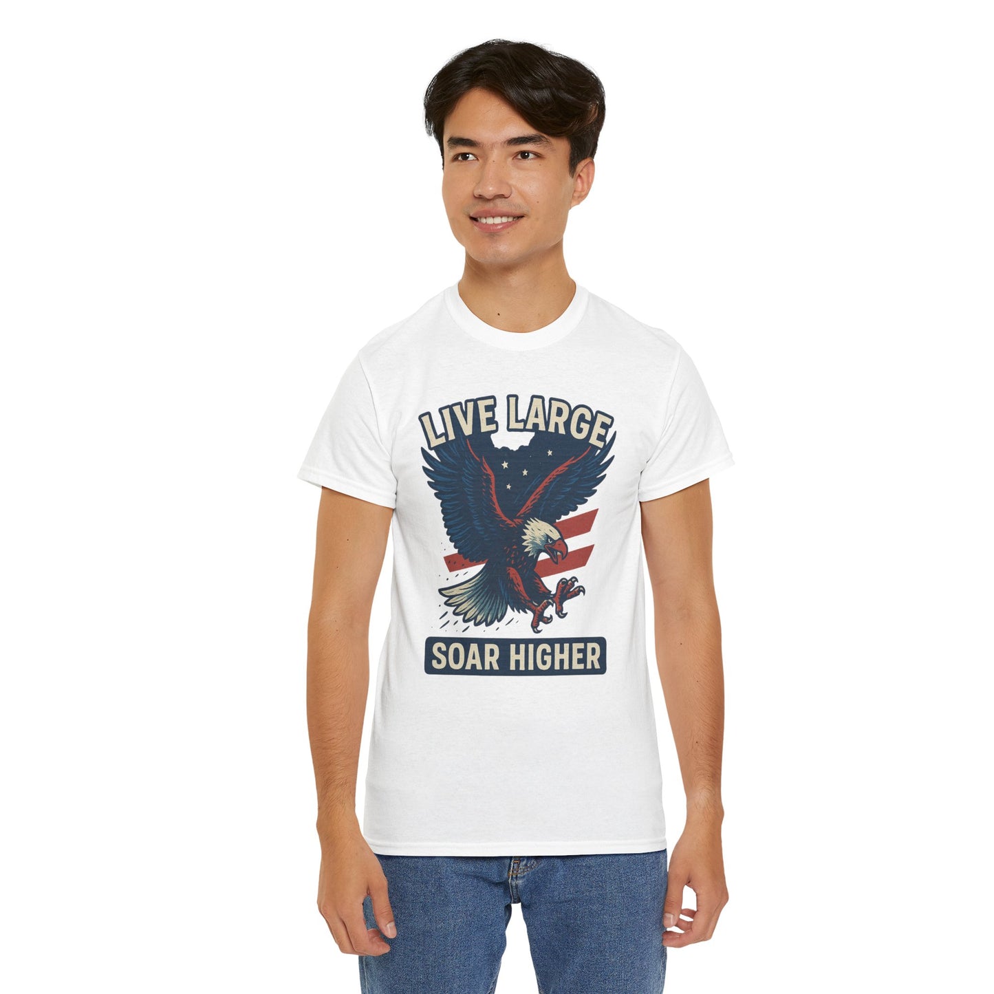 Patriotic Eagle Live Large Soar Higher Shirt