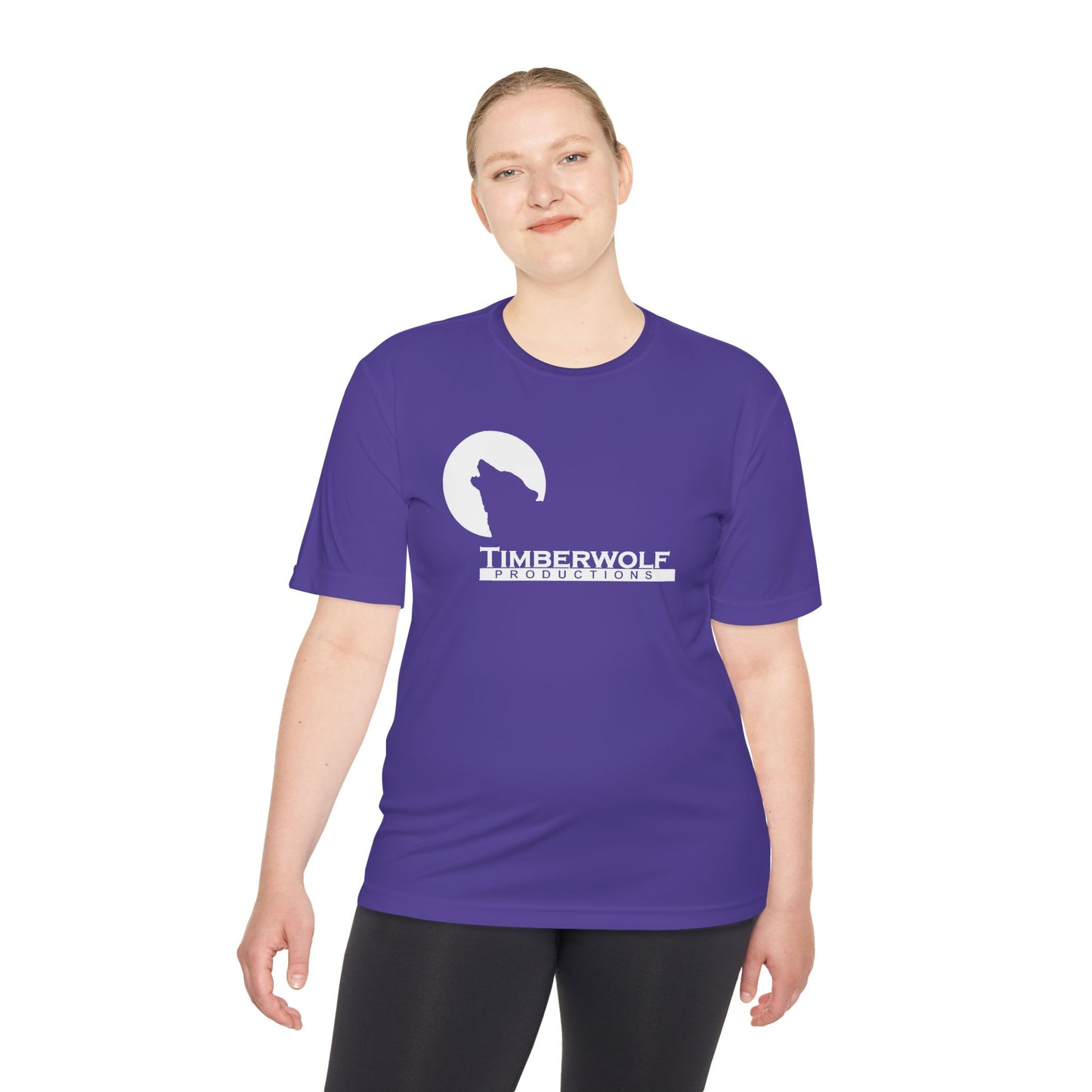 Unisex Moisture Wicking Tee - Timberwolf Graphic Shirt, Cool Workout Tee, Outdoor Adventure Gear, Gift for Nature Lovers