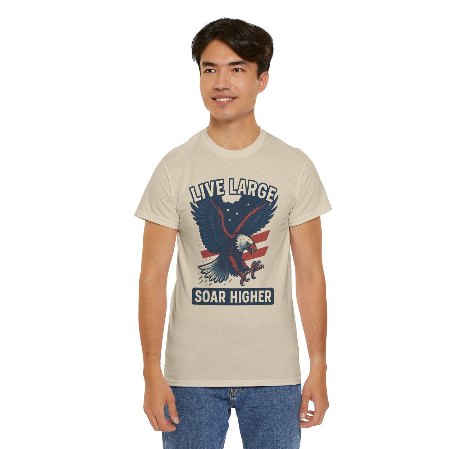 Patriotic Eagle Live Large Soar Higher Shirt