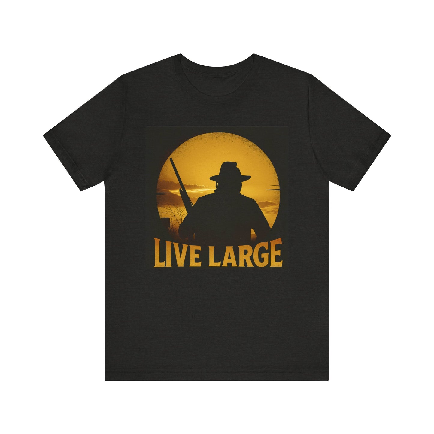 Live Large Unisex Tee - Bold Graphic Shirt, Gift for Him, Outdoor Adventure Top, Statement Apparel, Wilderness Enthusiast Tee
