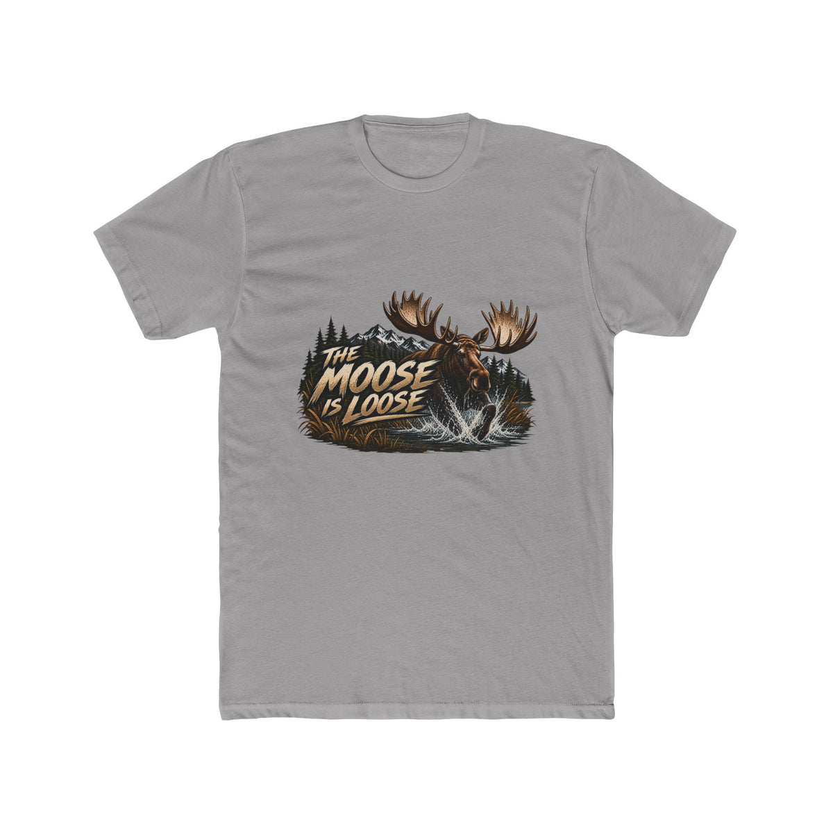 Moose Loose Unisex Cotton Crew Tee