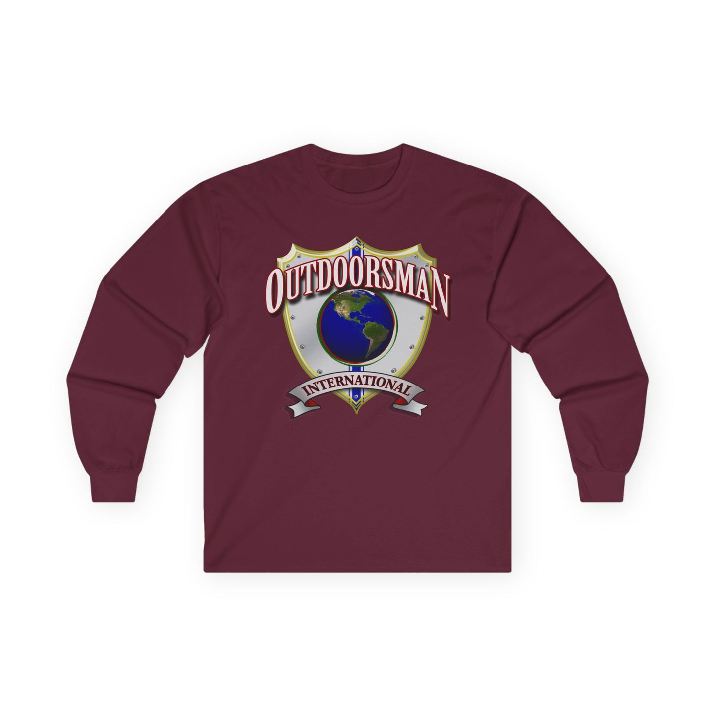 Outdoorsman International Long Sleeve Tee, Adventure Apparel, Gift for Outdoor Enthusiasts, Camping Shirt, Travel Clothing, Unisex [...]