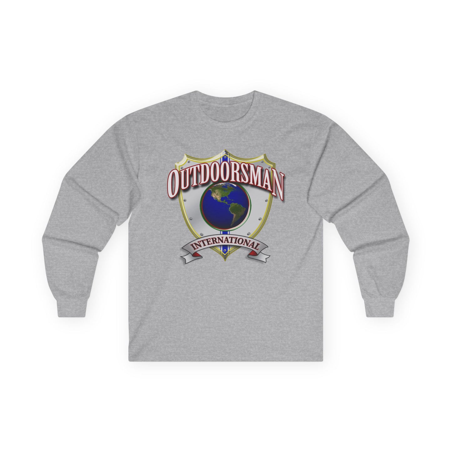 Outdoorsman International Long Sleeve Tee, Adventure Apparel, Gift for Outdoor Enthusiasts, Camping Shirt, Travel Clothing, Unisex [...]