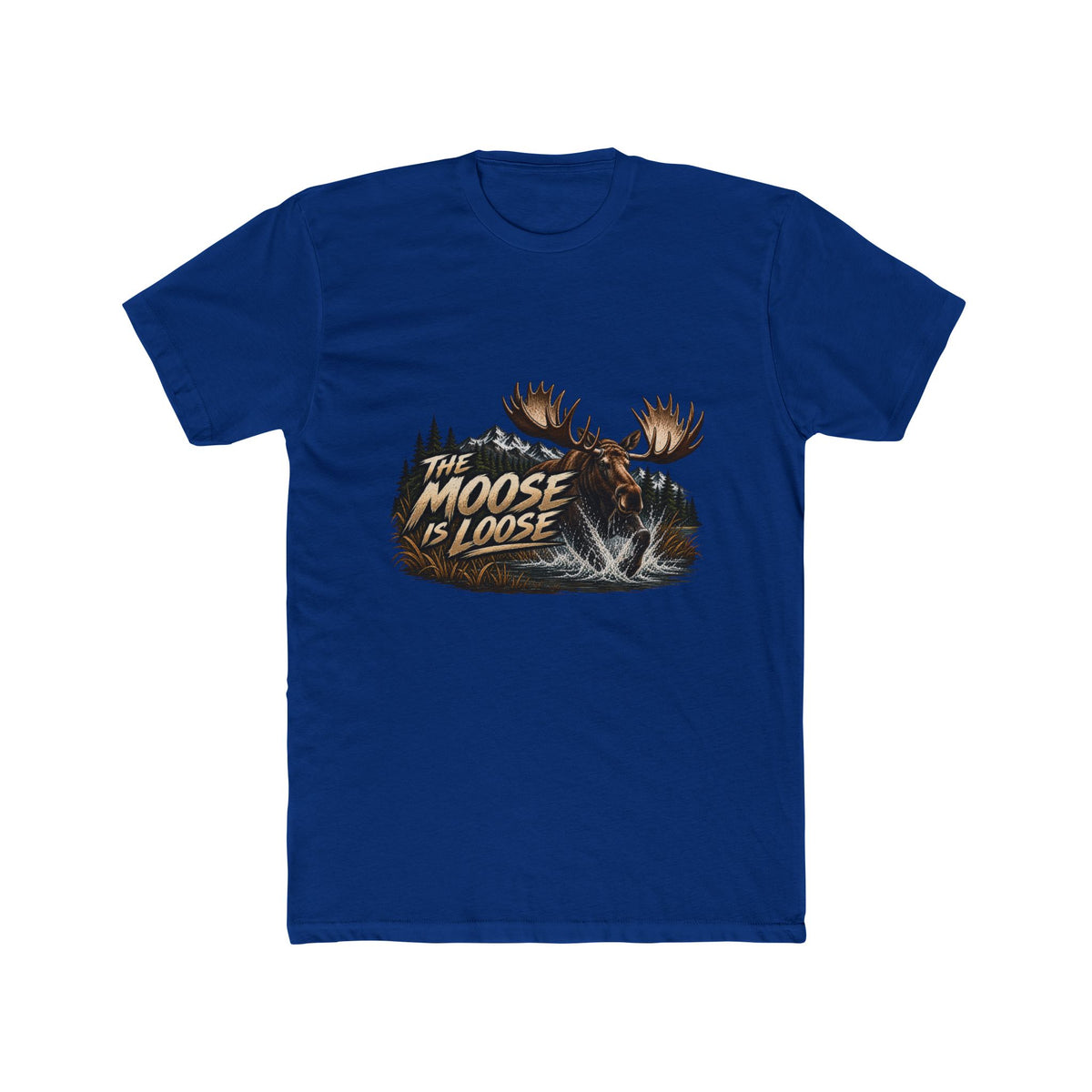 Moose Loose Unisex Cotton Crew Tee