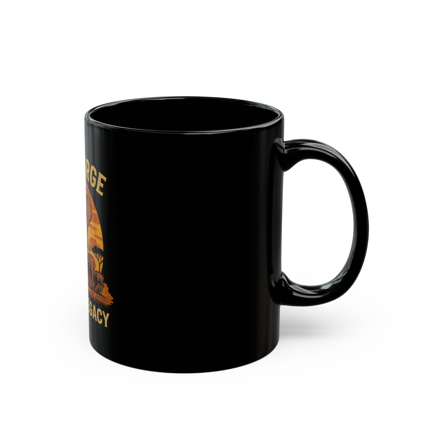 Elephant Legacy Mug - Live Large, Vintage Design for Nature Lovers, Inspirational Gift, Coffee Lover's Treasure, Eco-Friendly, Unique [...]