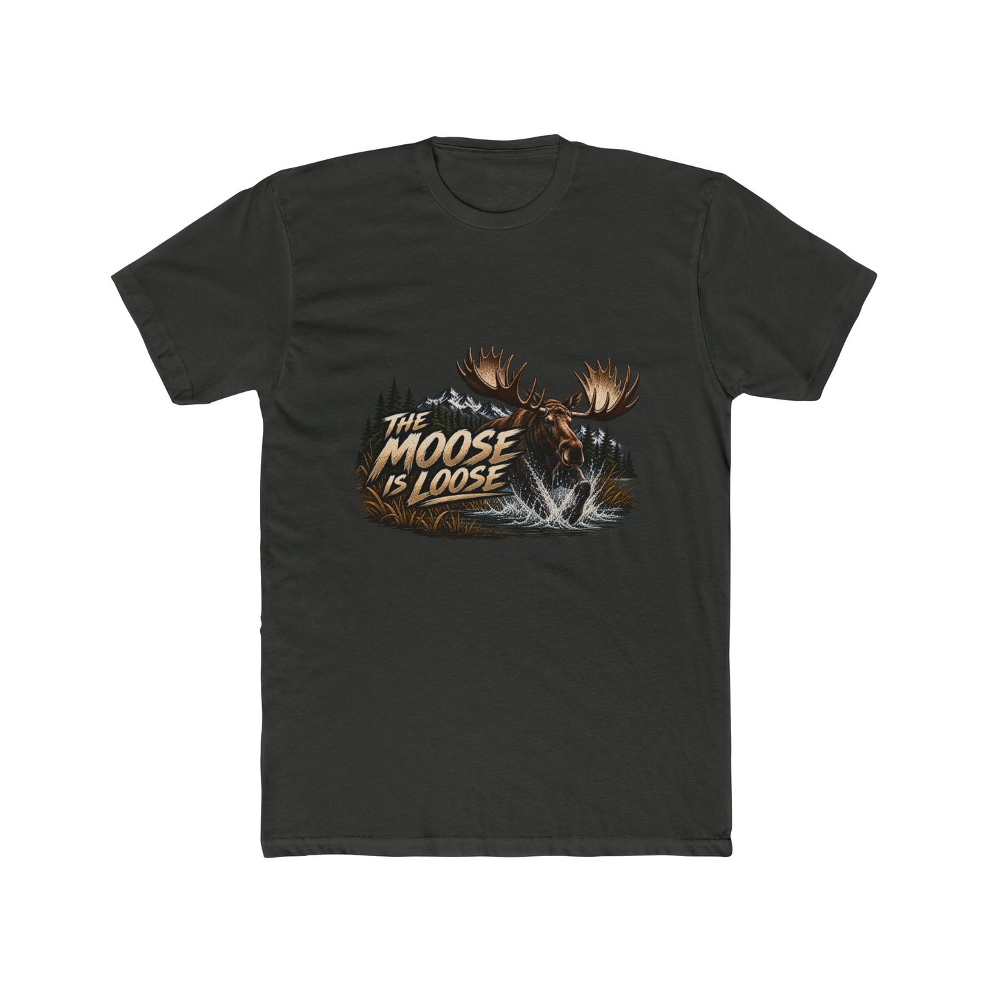 Moose Loose Unisex Cotton Crew Tee