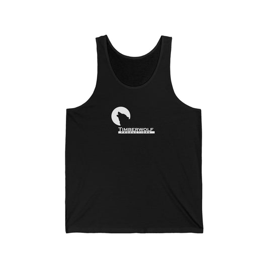 Timberwolf Unisex Jersey Tank - Perfect for Outdoors, Summer Parties, Workouts, Casual Wear, Gift for Nature Lovers