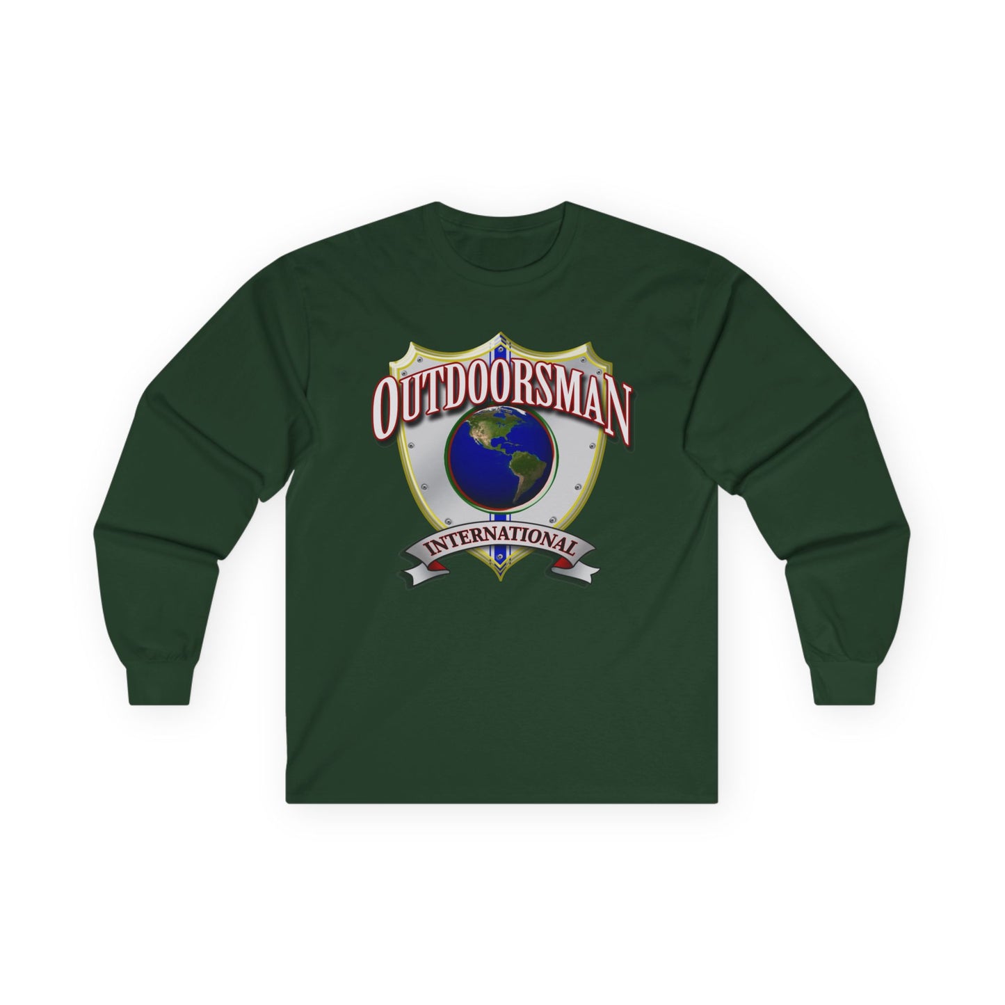 Outdoorsman International Long Sleeve Tee, Adventure Apparel, Gift for Outdoor Enthusiasts, Camping Shirt, Travel Clothing, Unisex [...]