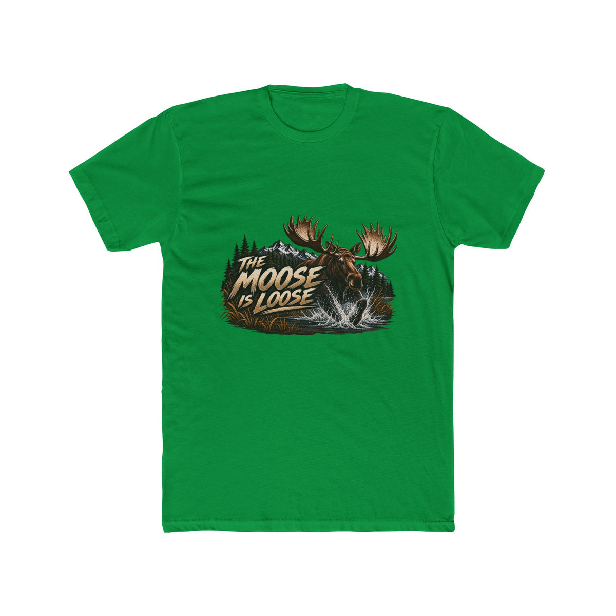 Moose Loose Unisex Cotton Crew Tee