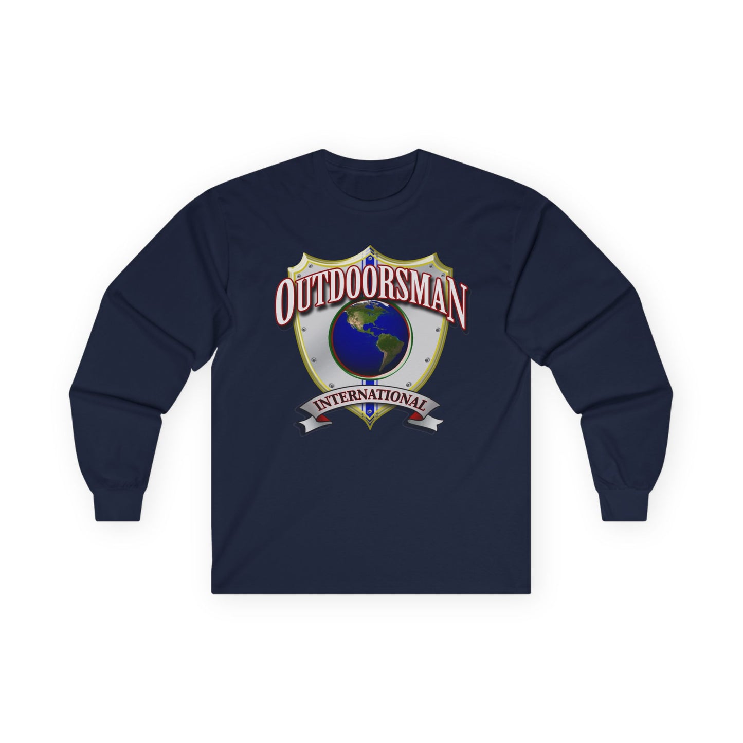 Outdoorsman International Long Sleeve Tee, Adventure Apparel, Gift for Outdoor Enthusiasts, Camping Shirt, Travel Clothing, Unisex [...]