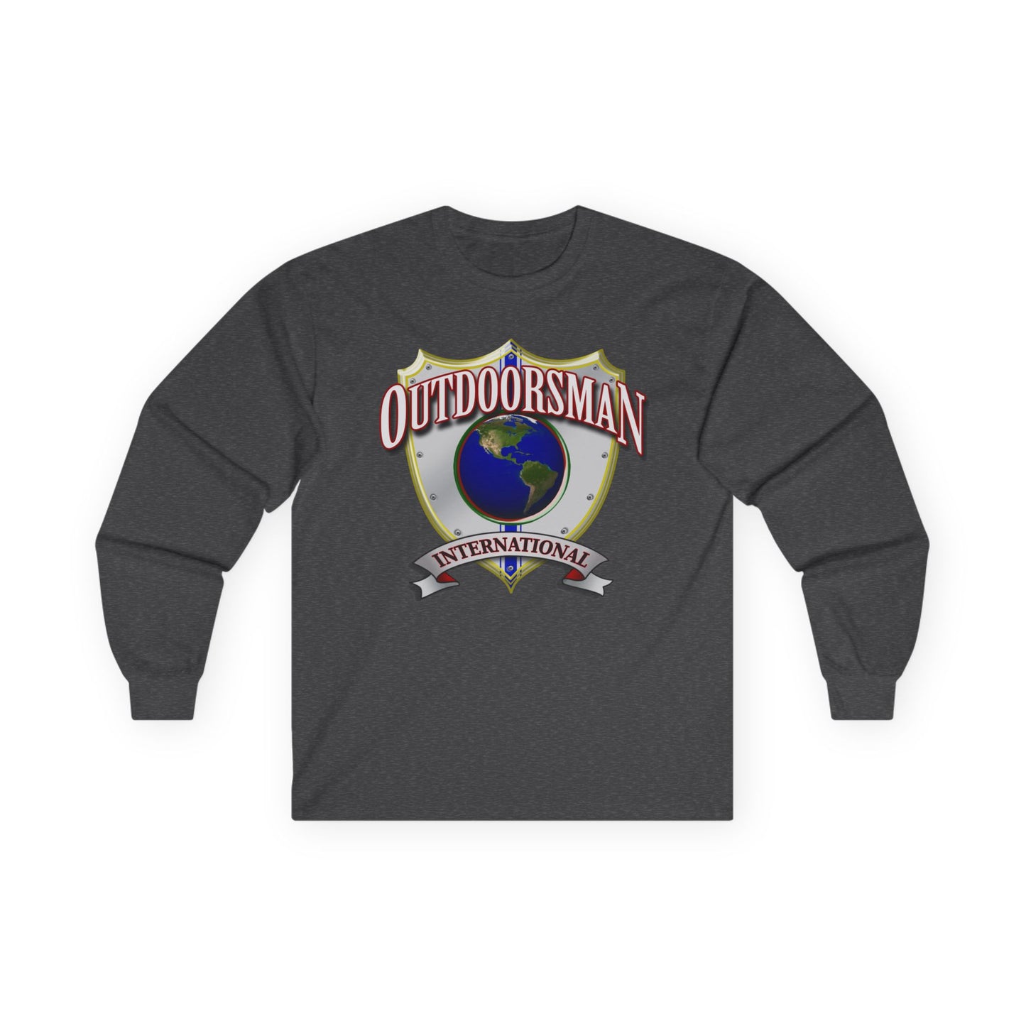 Outdoorsman International Long Sleeve Tee, Adventure Apparel, Gift for Outdoor Enthusiasts, Camping Shirt, Travel Clothing, Unisex [...]