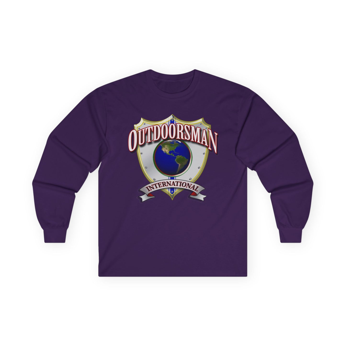 Outdoorsman International Long Sleeve Tee, Adventure Apparel, Gift for Outdoor Enthusiasts, Camping Shirt, Travel Clothing, Unisex [...]