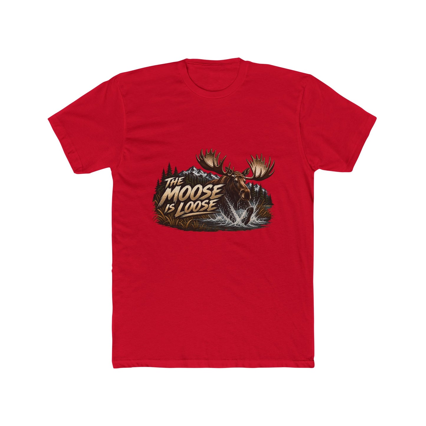Moose Loose Unisex Cotton Crew Tee