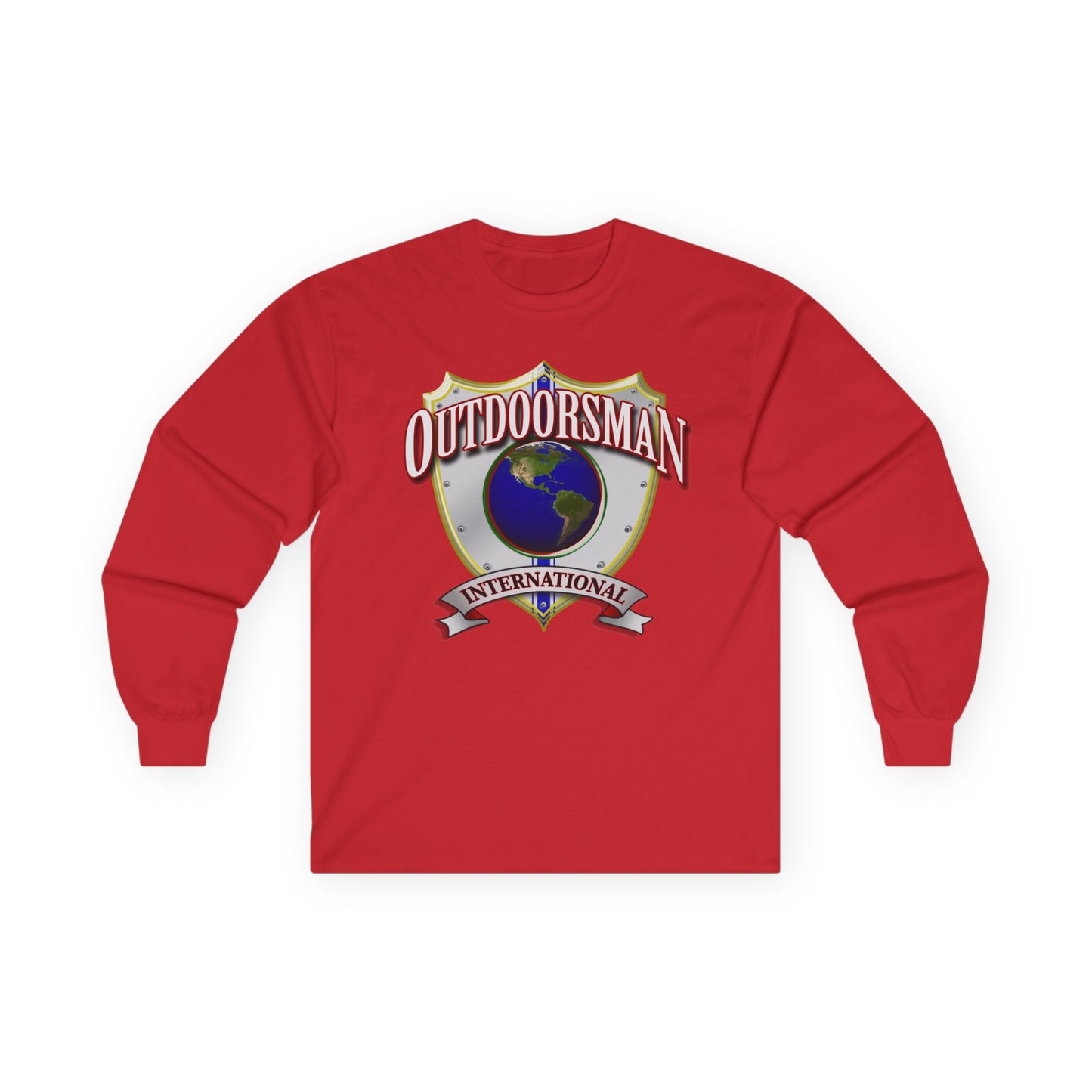 Outdoorsman International Long Sleeve Tee, Adventure Apparel, Gift for Outdoor Enthusiasts, Camping Shirt, Travel Clothing, Unisex [...]