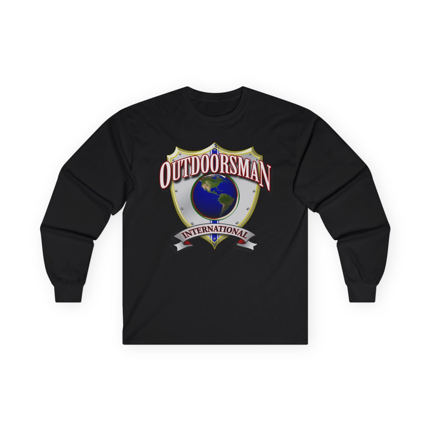 Outdoorsman International Long Sleeve Tee, Adventure Apparel, Gift for Outdoor Enthusiasts, Camping Shirt, Travel Clothing, Unisex [...]