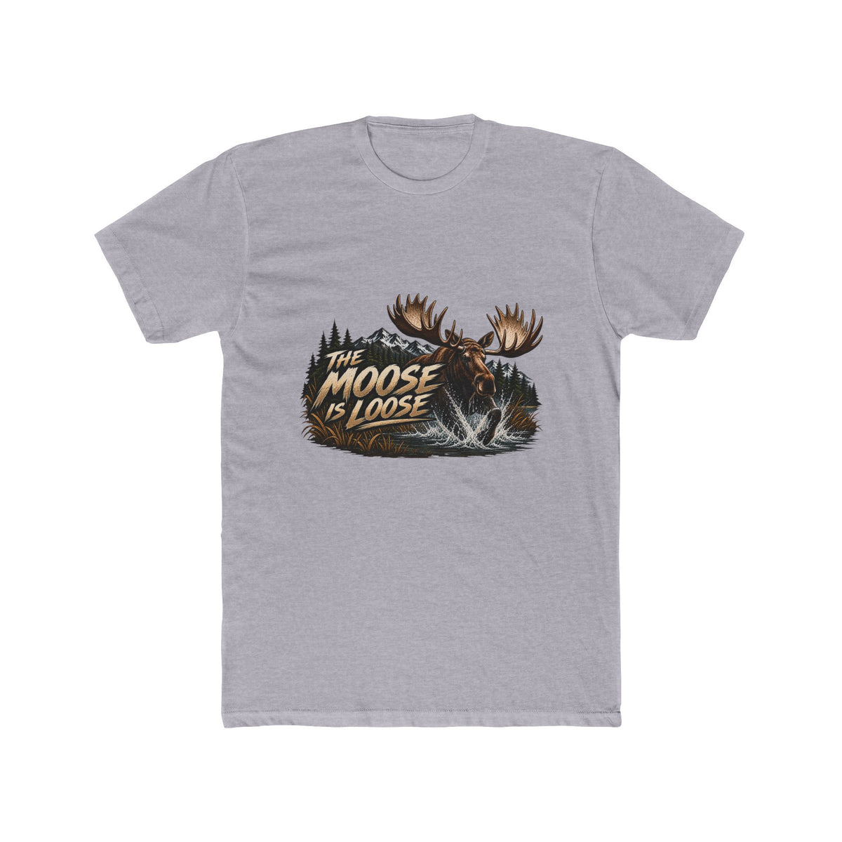Moose Loose Unisex Cotton Crew Tee