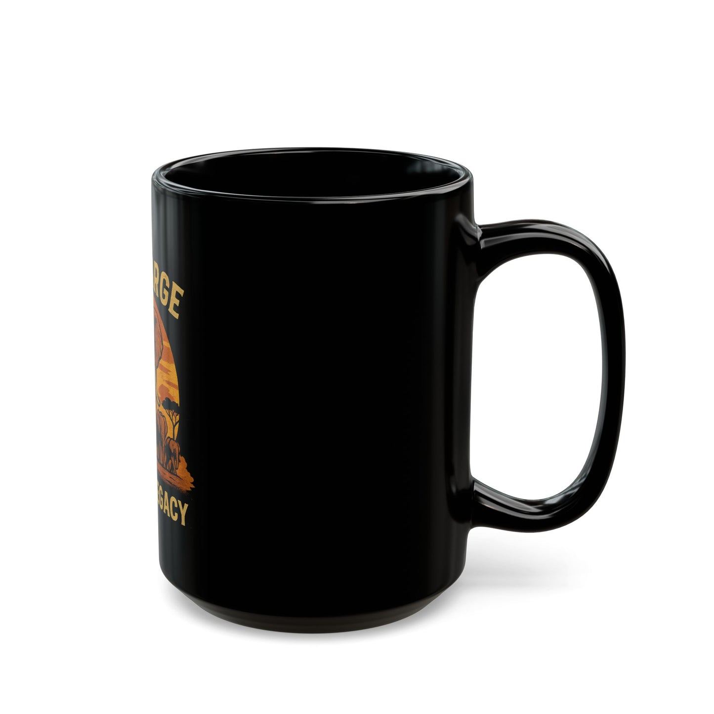 Elephant Legacy Mug - Live Large, Vintage Design for Nature Lovers, Inspirational Gift, Coffee Lover's Treasure, Eco-Friendly, Unique [...]