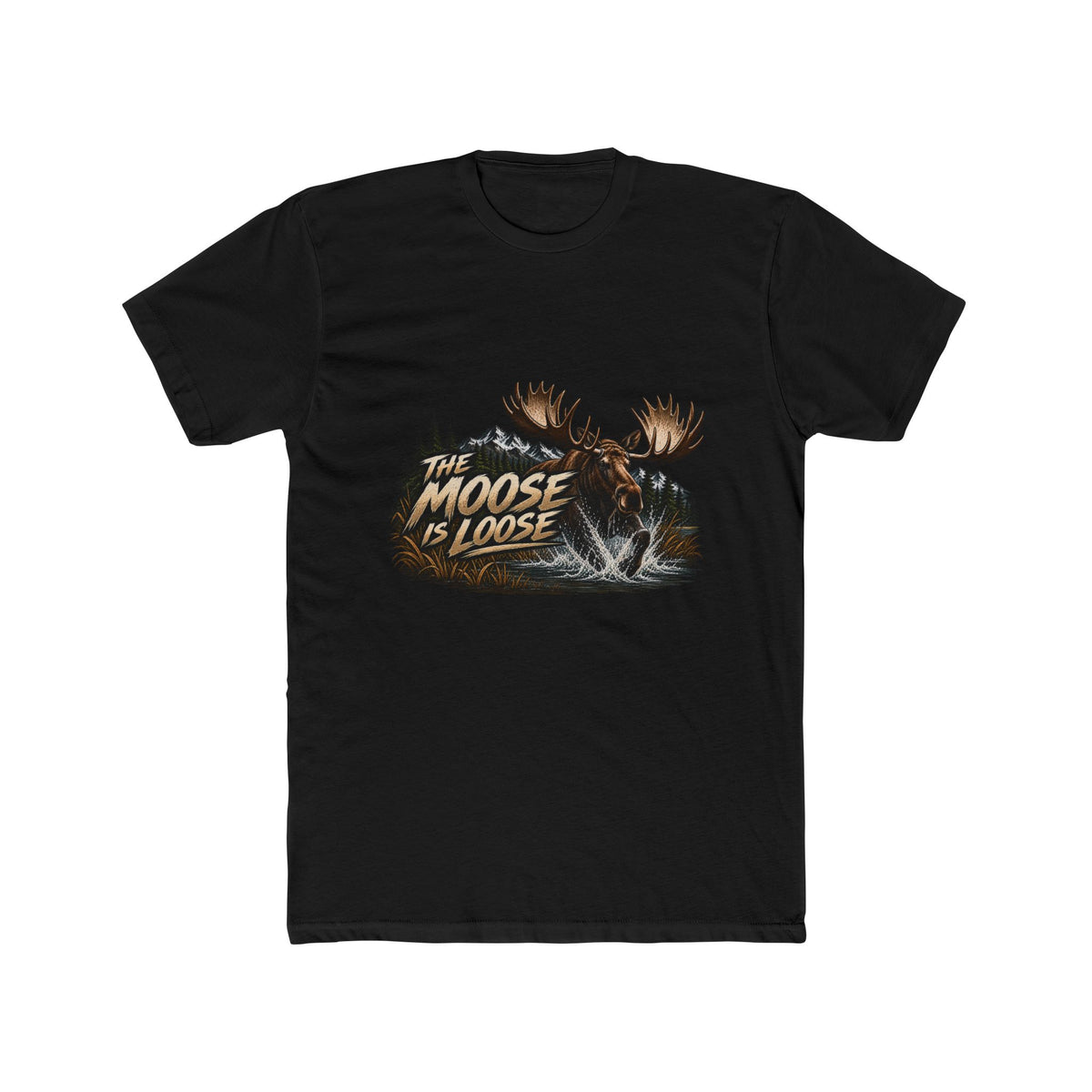 Moose Loose Unisex Cotton Crew Tee