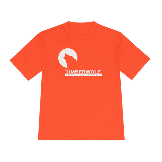 Unisex Moisture Wicking Tee - Timberwolf Graphic Shirt, Cool Workout Tee, Outdoor Adventure Gear, Gift for Nature Lovers