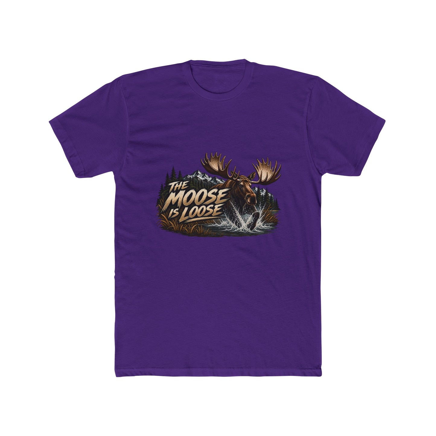 Moose Loose Unisex Cotton Crew Tee